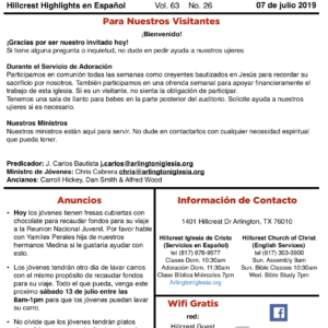 Boletín 07.07.19